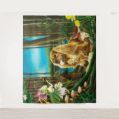 キングチャールズスパニエル犬スプライトファンタジー タペストリー (正面)