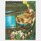 キングチャールズスパニエル犬スプライトファンタジー フリースブランケット (正面)