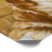 キングチャールズスパニエル犬ズバイアーサー・ワードル ポスター (角)