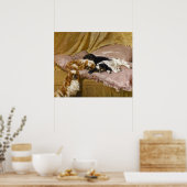 キングチャールズスパニエル犬ズバイアーサー・ワードル ポスター (キッチン)