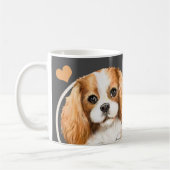 キングチャールズスパニエル犬ドッグあなたが作るすべてのスナック コーヒーマグカップ (左)