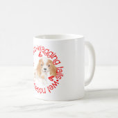 キングチャールズスパニエル犬、ずさんなキス コーヒーマグカップ (正面右)