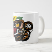 キングチャールズスパニエル 向日葵 ジャンボコーヒーマグカップ (正面右)