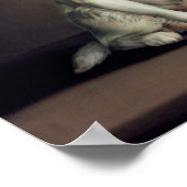 キングチャールズポートレートスパニエル犬 ポスター (角)