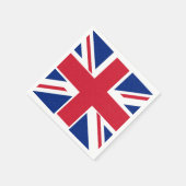 キングチャールズ戴冠式イギリ王室のス（昆虫）オオカバマダラ、モナーク国旗 スタンダードカクテルナプキン (角)