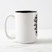 キングチャールズ111ヴィンテージクラウンブラック/ホワイト ツートーンマグカップ (左)