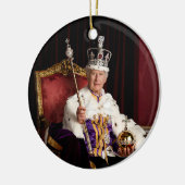 キングチャールズ3バッキンガムパレスポートレート セラミックオーナメント (左)