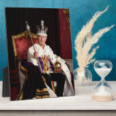 キングチャールズ3バッキンガムパレスポートレート フォトプラーク (側面)