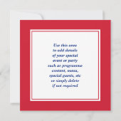 キングチャールズ3世コロネーションウォッチパーティー 招待状 (裏面)