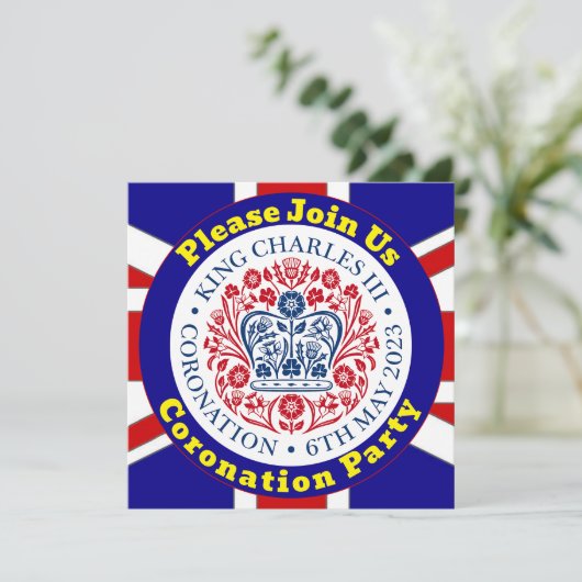 キングチャールズ3世コロネーションパーティの招待状 招待状 (スタンド正面)