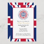 キングチャールズIIIコロネーションお祝いパーティー 招待状 (正面/裏面)