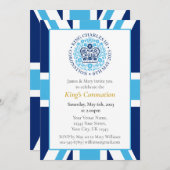 キングチャールズIIIコロネーションお祝いパーティー 招待状 (正面/裏面)