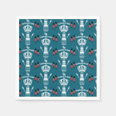 キングチャールズIIIコロネーション通りパーティー スタンダードカクテルナプキン (正面)