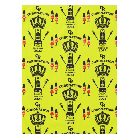 キングチャールズIIIコロネーション通りパーティー テーブルクロス (正面)