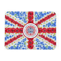 キングチャールズIII戴冠式エンブレムフローラ英国国旗