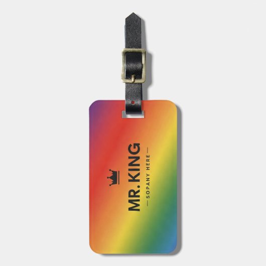 キングテーマ名刺 ラゲッジタグ (正面縦)