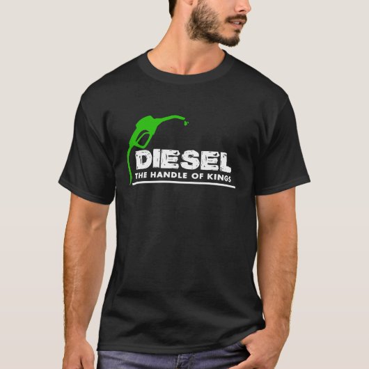 キングディーゼル電力4x4 Teeのディーゼルハンドル Tシャツ (正面)