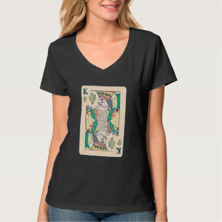 キングトランプのポーカーカードウィード Tシャツ