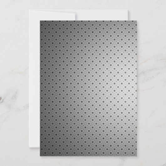 キングトランプのポーカー遊ズカード誕生日招待状 招待状 (裏面)