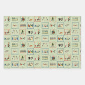 キングナツクラッカークリスマスラッピング紙 ラッピングペーパーシート (正面2)