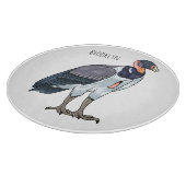 キングハゲワシの鳥の漫画イラストレーション カッティングボード (角)