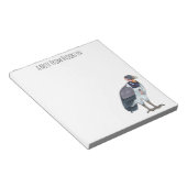 キングハゲワシの鳥の漫画イラストレーション ノートパッド (アングル)