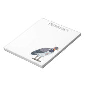 キングハゲワシの鳥の漫画イラストレーション ノートパッド (回転)