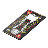 キングハートデザインボトルオープナー クレジットカード栓抜き (正面アングル)