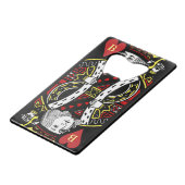 キングハートデザインボトルオープナー クレジットカード栓抜き (裏面アングル)