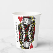 キングハートデザイン紙カップ 紙コップ (裏面)