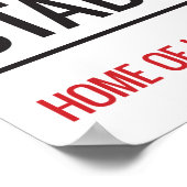 キングパワースタジアム通り標識 ポスター (角)