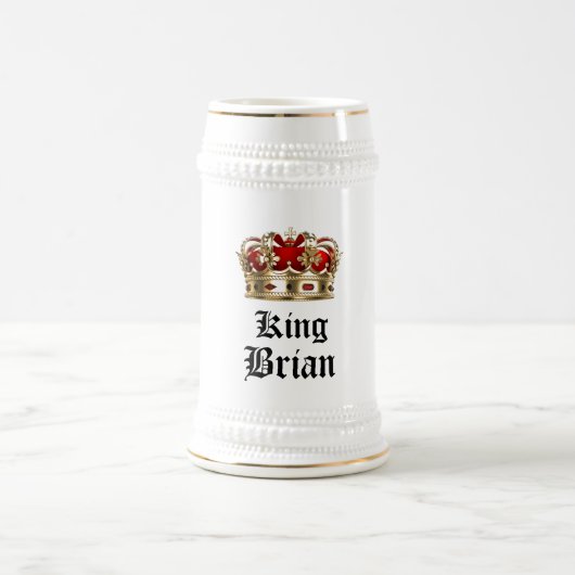 キングビパーソナライズされたールスタイン ビールジョッキ (中央)