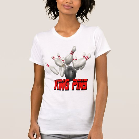 キングピンのボーリングをすること Tシャツ (正面)