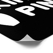 キングピンボーリングおもしろいかわいいカップルボウリングをする人、 クリケットの投手リーグ ポスター (角)