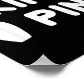 キングピン ボウリング 面白い かわいい カップル ボウラー リーグ ポスター (角)