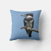 キングフィッシャーを閉め込めた クッション (裏面)