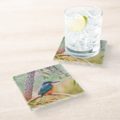 キングフィッシャーオンブランチ ガラスコースター (アングル)