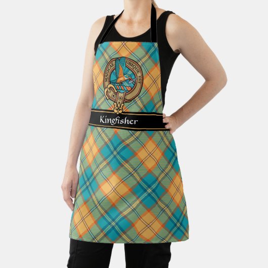 キングフィッシャークレストオーバータータンチェックエプロン エプロン (インサイチュ)