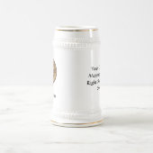 キングフィッシャークレストオーバータータンチェックビアスタイン ビールジョッキ (中央)