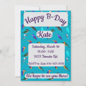 キングフィッシャーズハッピーバースデー 招待状 (正面)