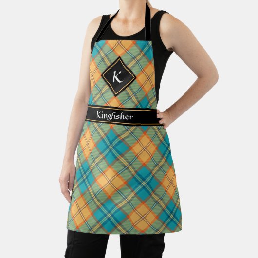 キングフィッシャータータンチェックエプロン エプロン (インサイチュ)