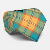 キングフィッシャータータンチェックネックタイ ネクタイ (ロール)