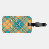 キングフィッシャータータンチェックラゲッジタグ ラゲッジタグ (裏面横)