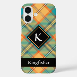 キングフィッシャータータンチェック iPhone 16ケース