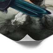 キングフィッシャードアートプリントポスター ポスター (角)