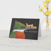 キングフィッシャーハロウィンカード カード (黄色い花)