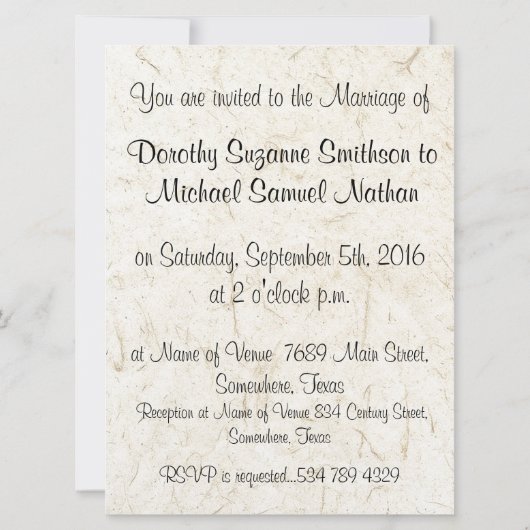 キングフィッシャーバード野生動物結婚式招待状 招待状 (裏面)