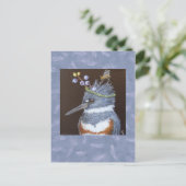 キングフィッシャーポストカード(メイン州ブルーベリー) ポストカード (スタンド正面)