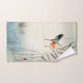 キングフィッシャー狩り – 大原小村 –  ハンドタオル (ハンドタオル)