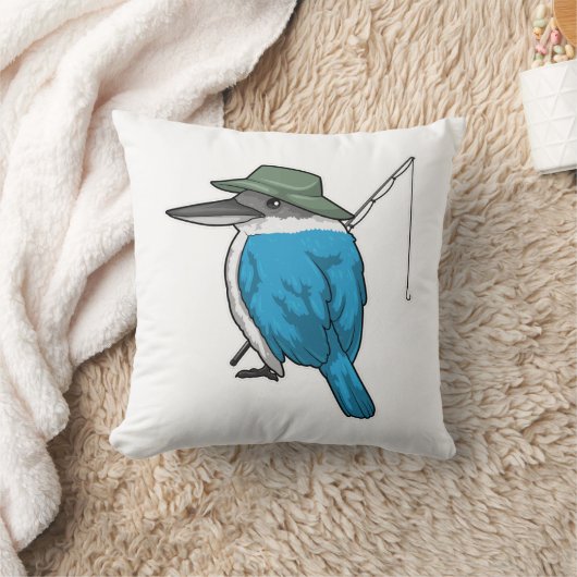 キングフィッシャー魚釣りフィッシャー魚釣り棒 クッション (ブランケット)